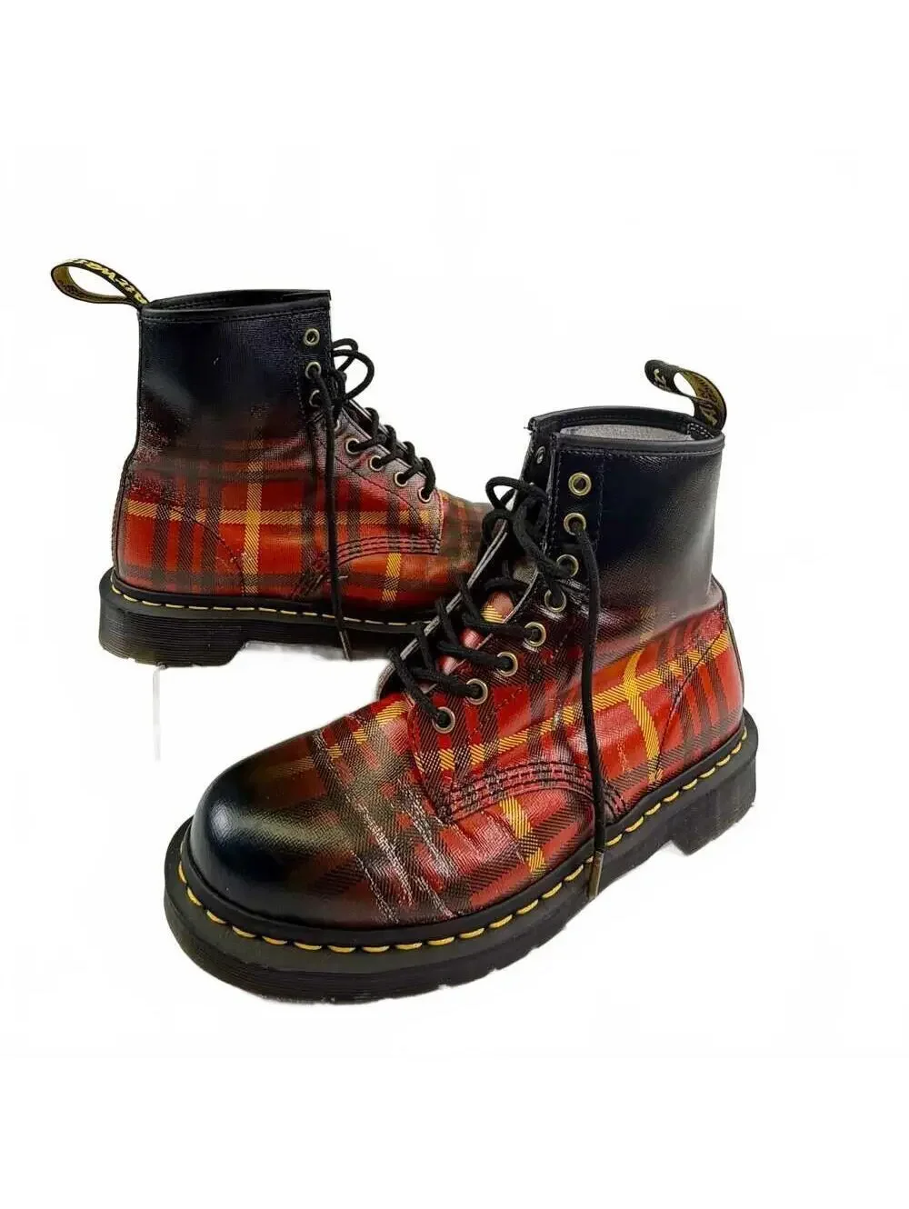 Dr. Martens 1460 McMartens Tartan Leather Boots Men’s Size 9